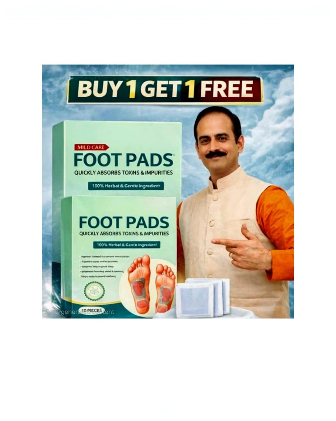 Detox Foot Patches at ₹99 (86% Off) – Amazon