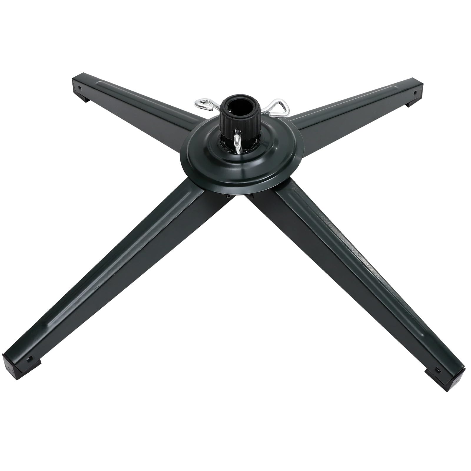 OUNONA Soporte metálico para árbol de Navidad, Base de Repuesto de 63,5 cm (25 Pulgadas), Base Plegable para árbol de Navidad Artificial o Planta Falsa, Compatible con Postes de 3,2 cm (1,26