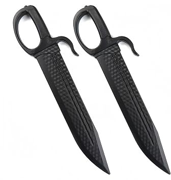 Wooden Sword, Plastic Yatsukiri Knife, Butterfly Double-edged, One-Handed, Toy, One-Piece, Thick Hands, Plastic, with Swordhead, Lightweight, Unopened, Portable, Convenient, Assembled