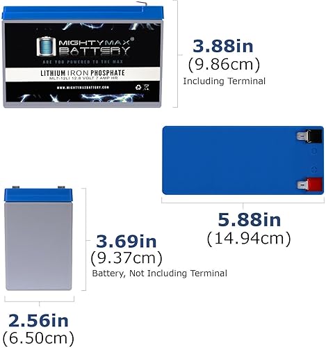 Miniatura 2 de Mighty Max Battery Batería de repuesto de litio de 12V 7AH compatible con Cyclops Spotlight CY-0112-2 Pack