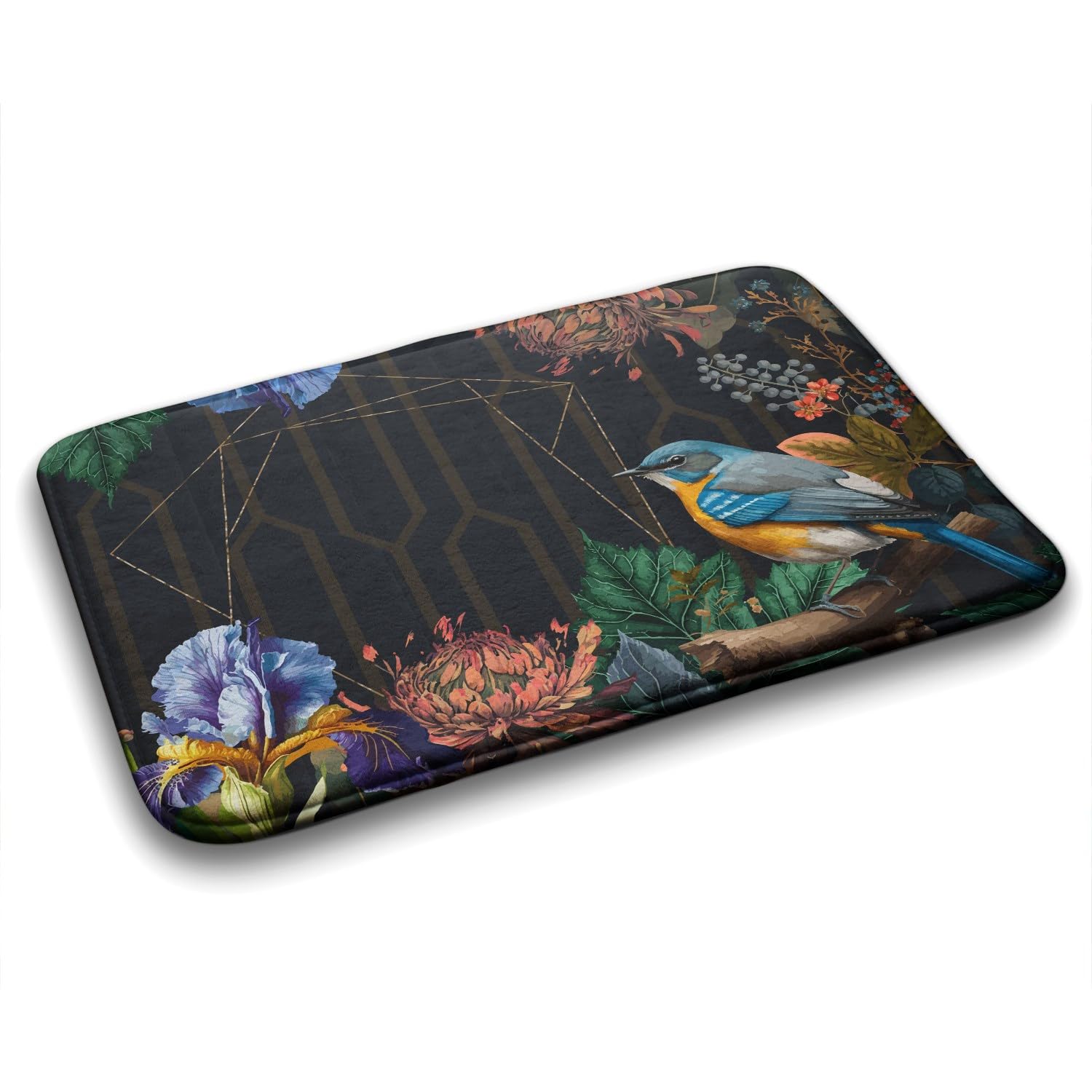 Tapis de salle de bains antidérapant et imperméable Tulup 90x60 cm rectangulaire