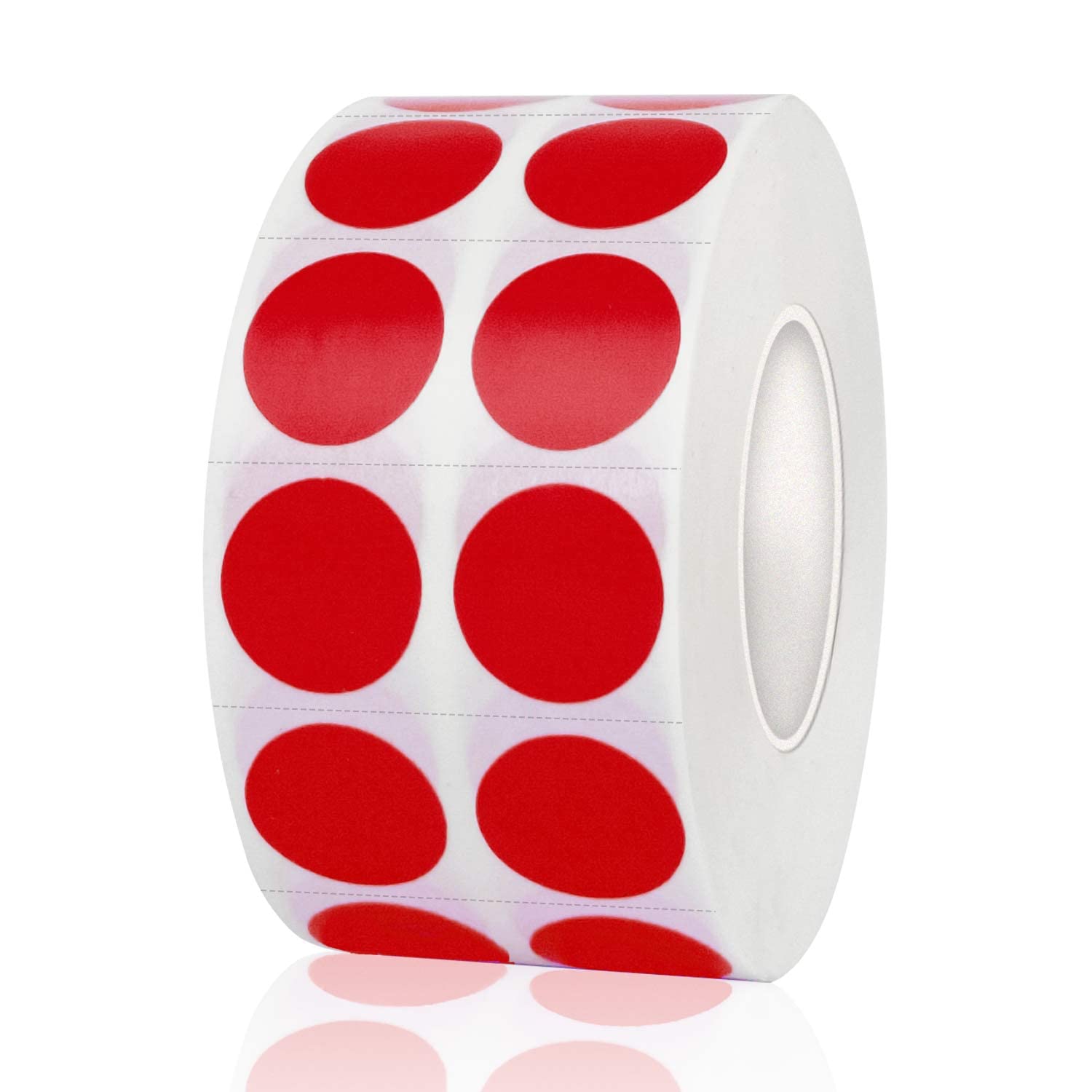 2000 Pieces 1 Inch Round Color Coding Stickers - Self Adhesive Pink Circle Labels (2 Rolls)