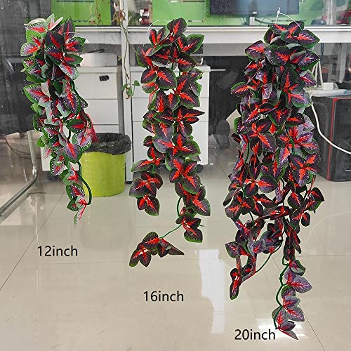 Image of 40cm /16in Aquarium Decorations Plants Artificial Fake Plastic Water Grass Plants for Fish Tank Aquarium Decor Artificial Hanging Plants
