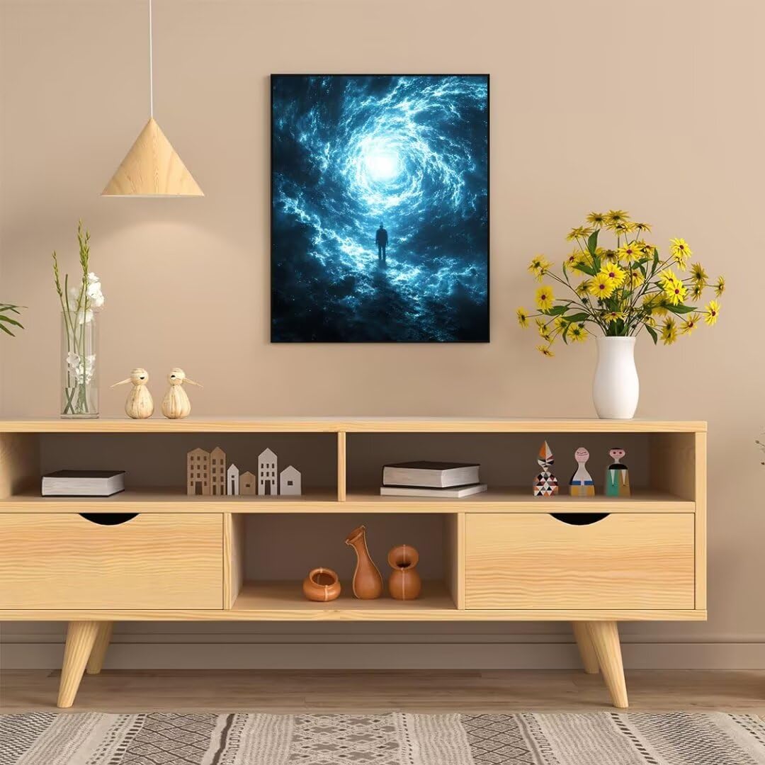 Malen Nach Zahlen Erwachsene Wirbellandschaft Malen Nach Zahlen Bild, Handgemalt Ölgemälde Kit für Anfänger und Kinder Mit 3-Pinseln und Acrylfarbe für Basteln Zuhause Mädchen Geschenk 70x50cm w-4693