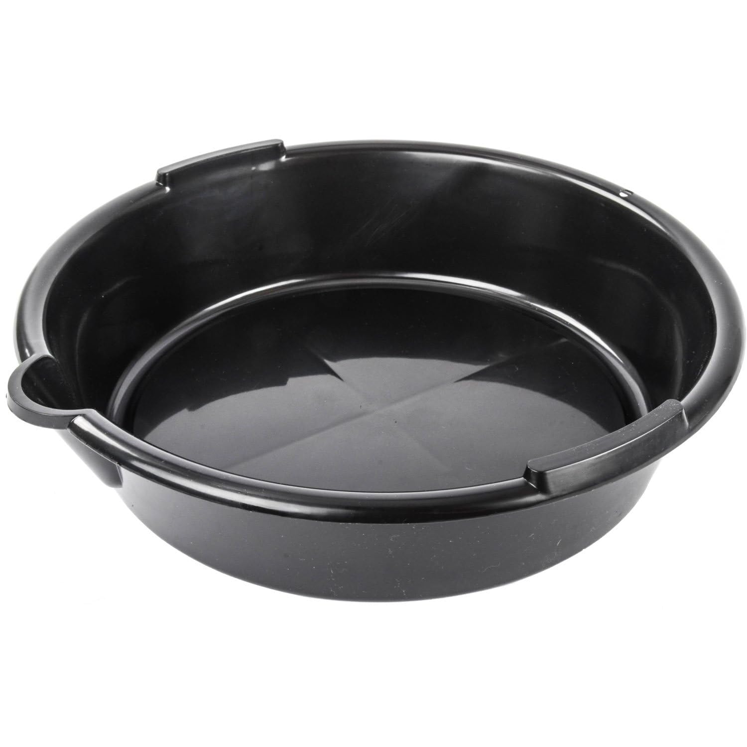 JEGS Drain Pan | 7 Quart Capacity | 13.5� x 11� x 4� | Black | Plastic | For Oil, Transmission & Differential Fluid, And Coolant Collection As Well As Other Uses