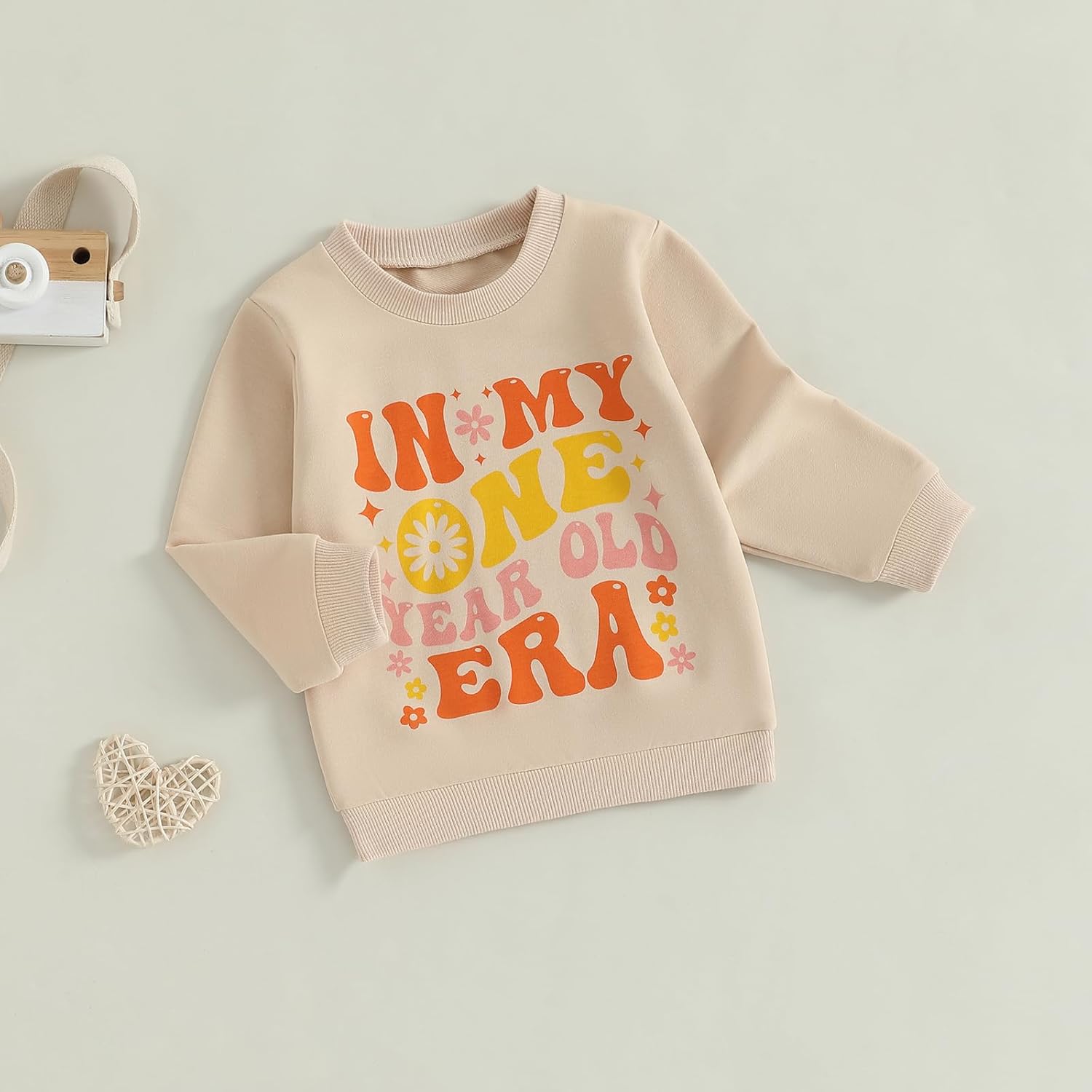 FYBITBO First Birthday Baby Girl Outfit in My One Year Old Era Sweatshirt Fall Long Sleeve Shirt 1st Birthday Girl Clothes - Image 3