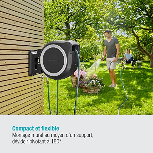 Dévidoir automatique mural RollUp GARDENA 35m Ø13mm Liseret - vue 5