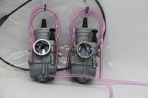 Miniatura 3 de 2 carburadores Yamaha Banshee de 1.102 in y 1.102 in más grandes de carbohidratos PWK + cable de pulgar de Vito