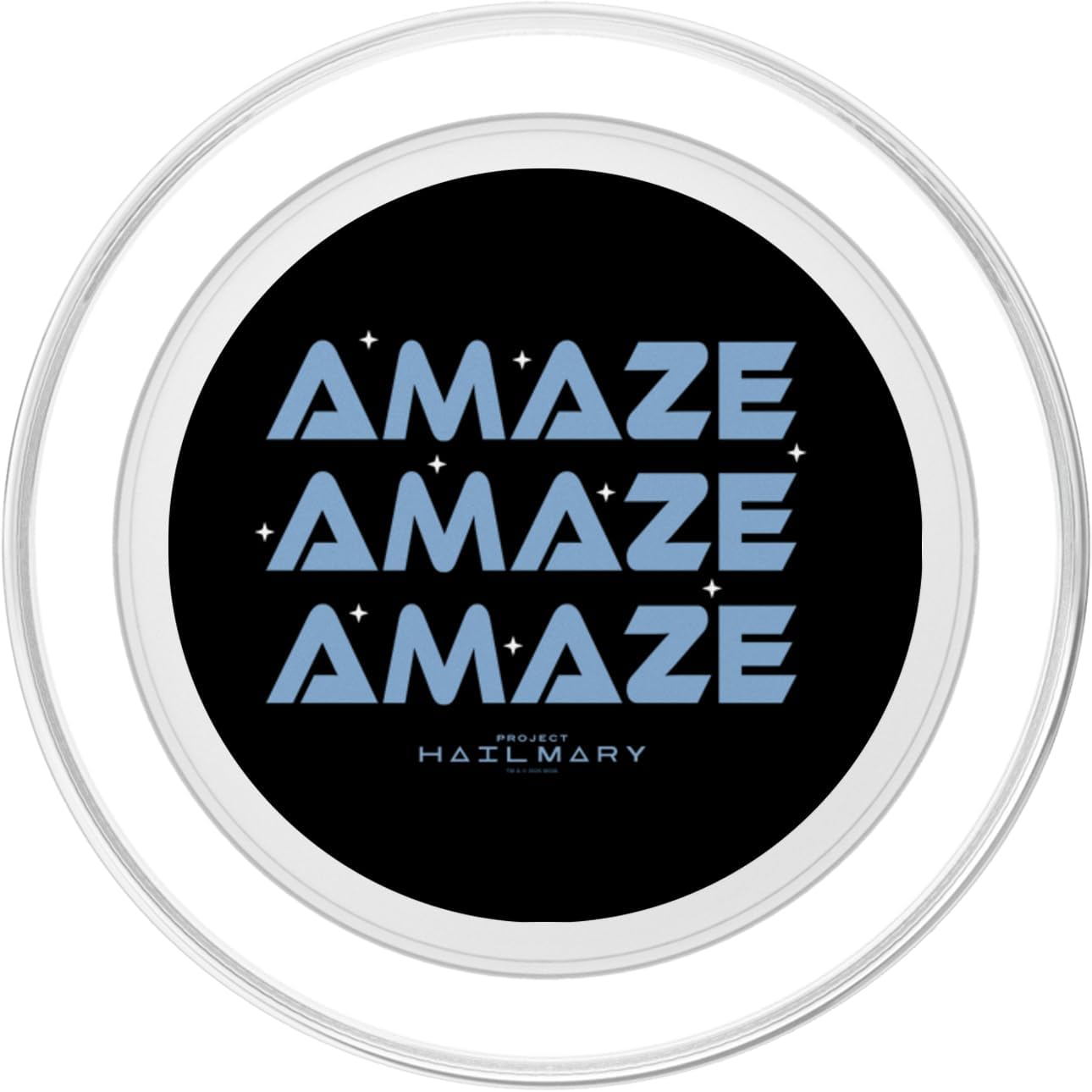 Project Hail Mary Amaze Repeat Typography Poster PopSockets PopGrip for MagSafe