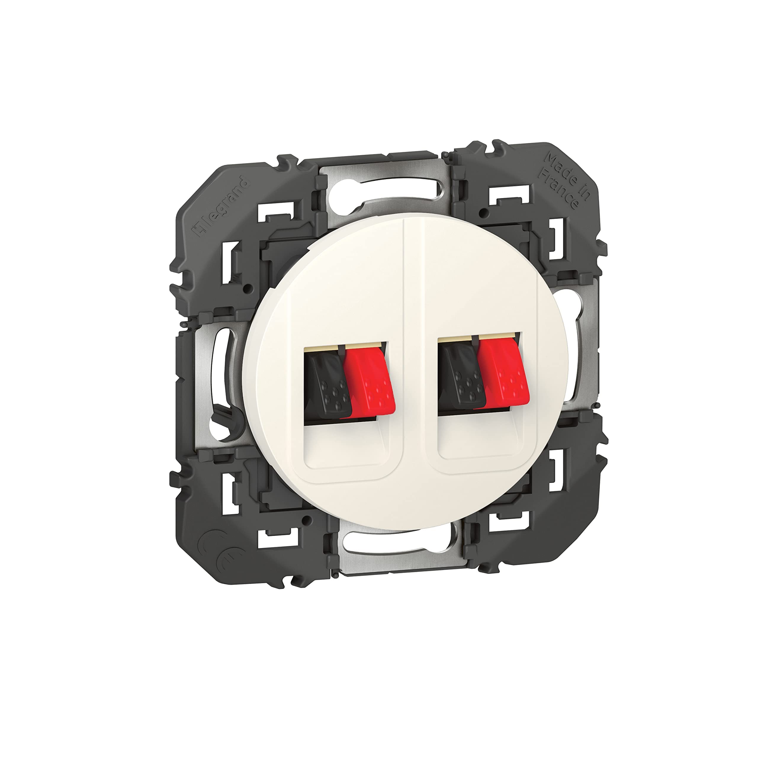 Legrand LEG95229 HP BLC Dooxie - Presa altoparlante doppia, componibile