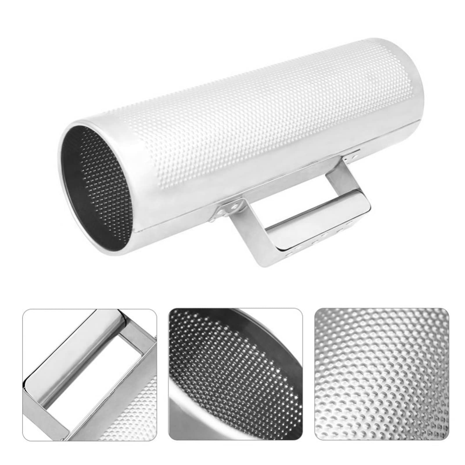 con Guiro Instrument 32 × 16 × 11 durevole acciaio inossidabile metallo Guiro strumento a percussione musicale con raschietto