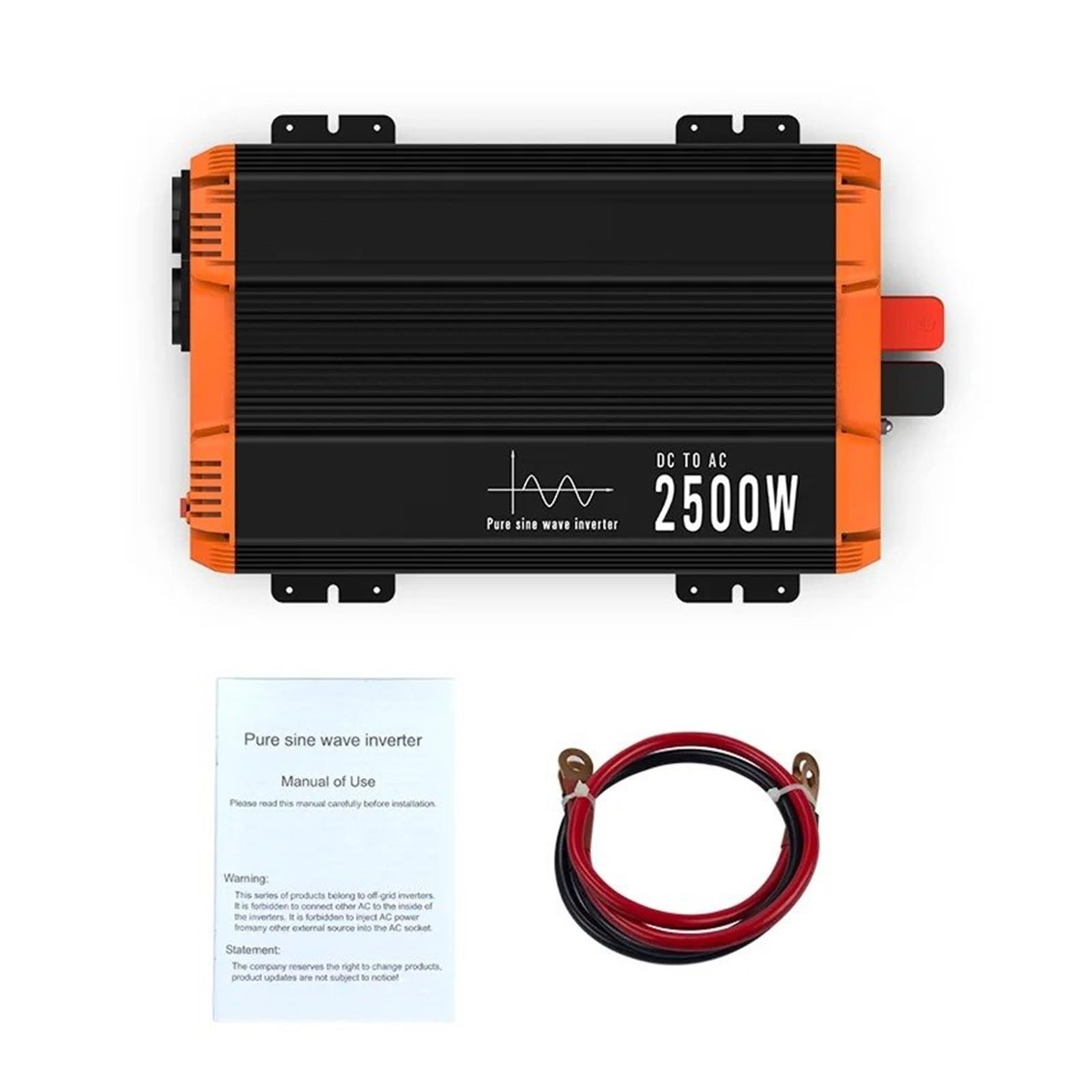Inversor Corriente Onda Sinusoidal Pura Coche 5000 W CC 12 V 24 V A CA 110 V 220 V Pantalla LCD Convertidor Voltaje Doméstico SAI Enchufe Universal Portátil(24V,220V-240V 50Hz,Universal)