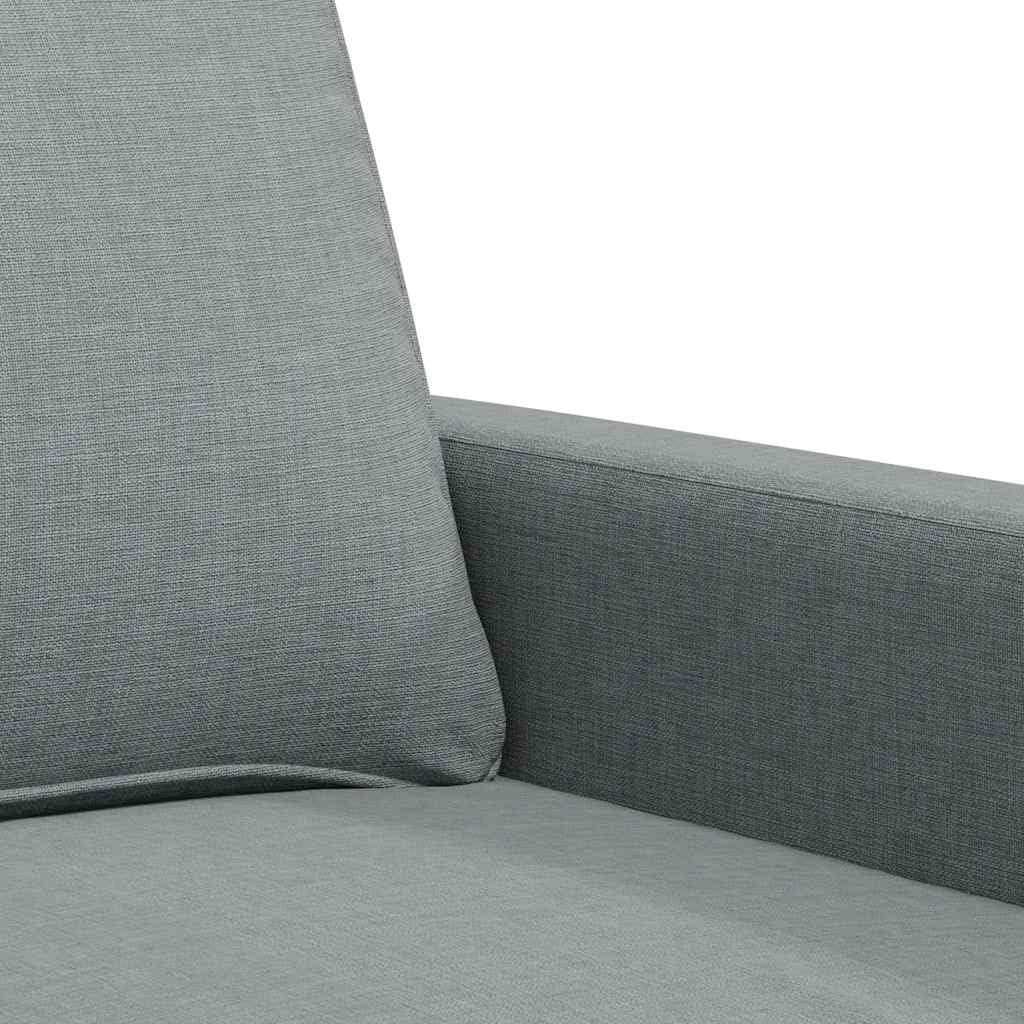 vidaXL Divano a 3 Posti Grigio Chiaro 180 cm in Tessuto
