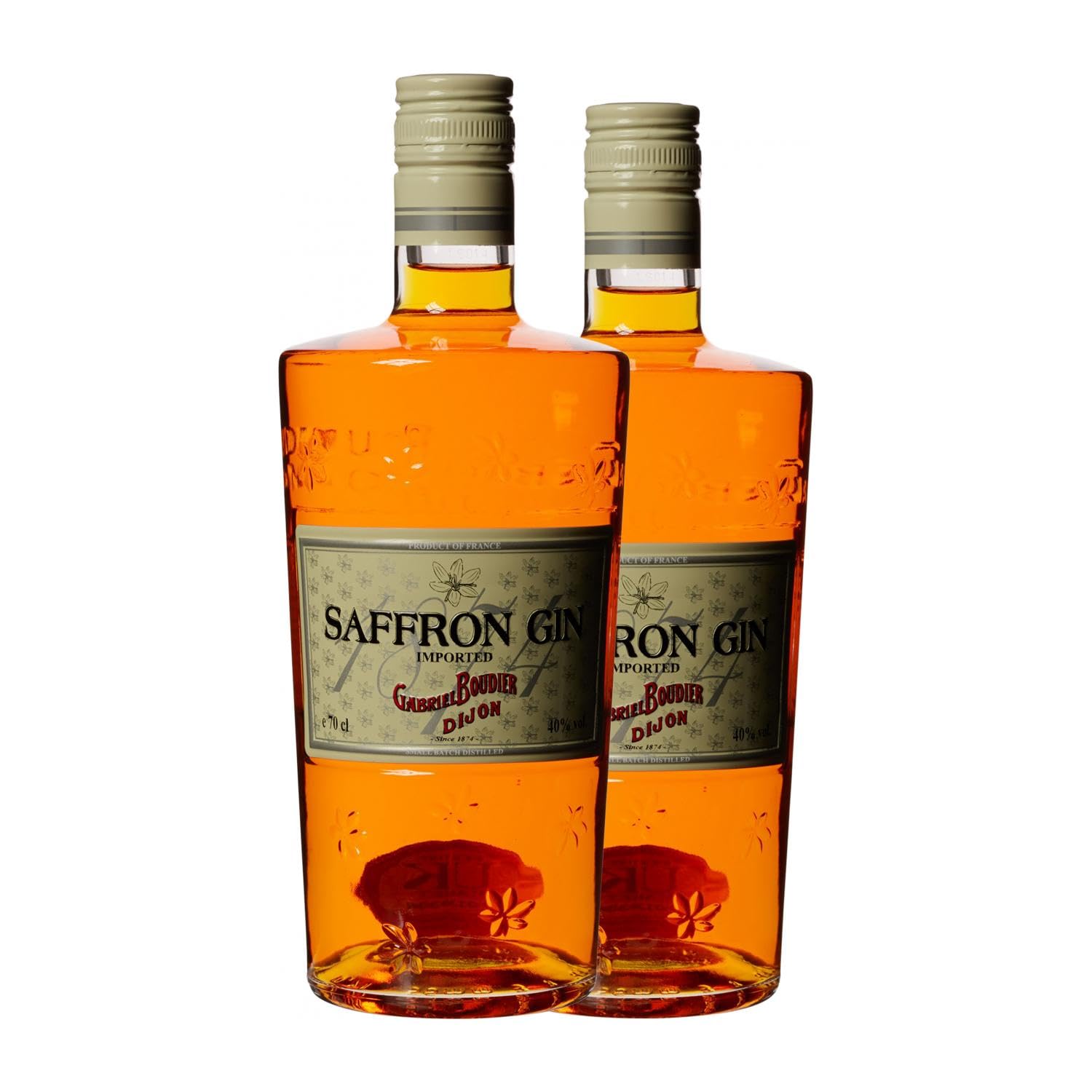 Ginebra Gabriel Boudier Saffron Gin 70 cl (Caja de 2 Botellas de 70 cl)