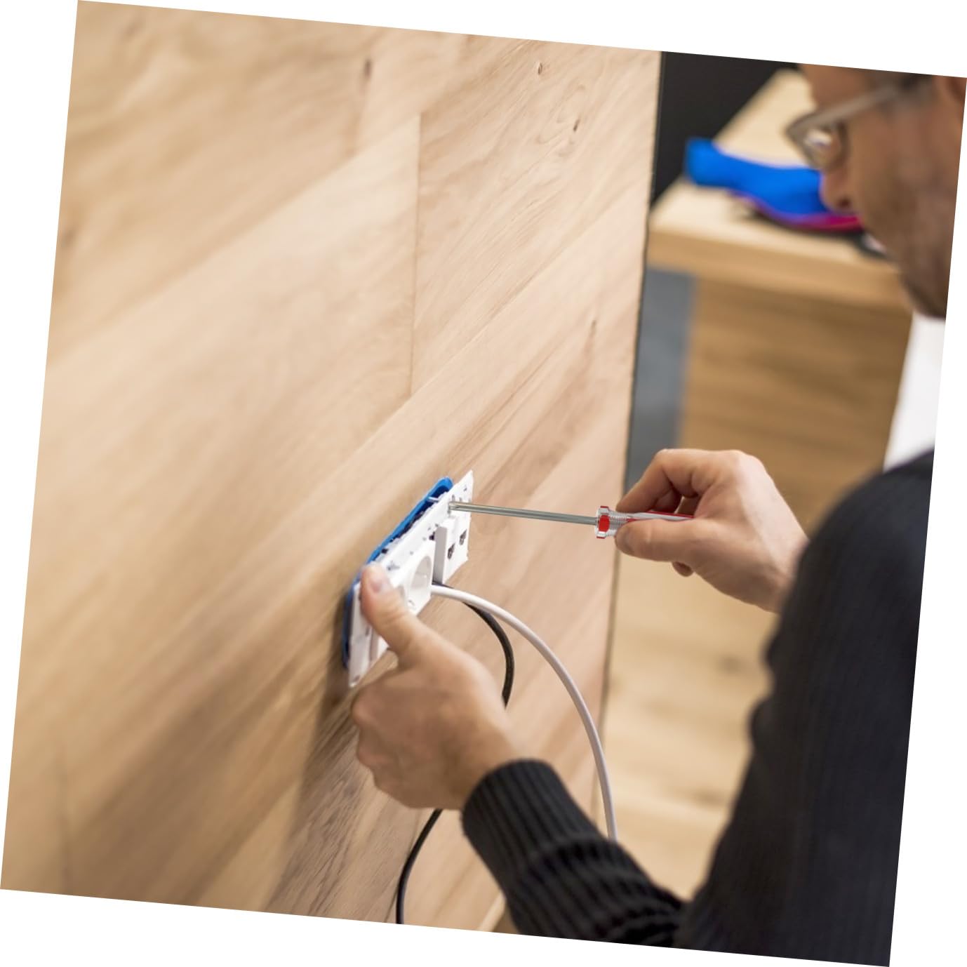 HOMSFOU 4pezzi Cacciavite y Magnetico Set Di Utensili Per Riparazioni Elettroniche Manico Antiscivolo Design Compatto e Pratico Per Uso Domestico