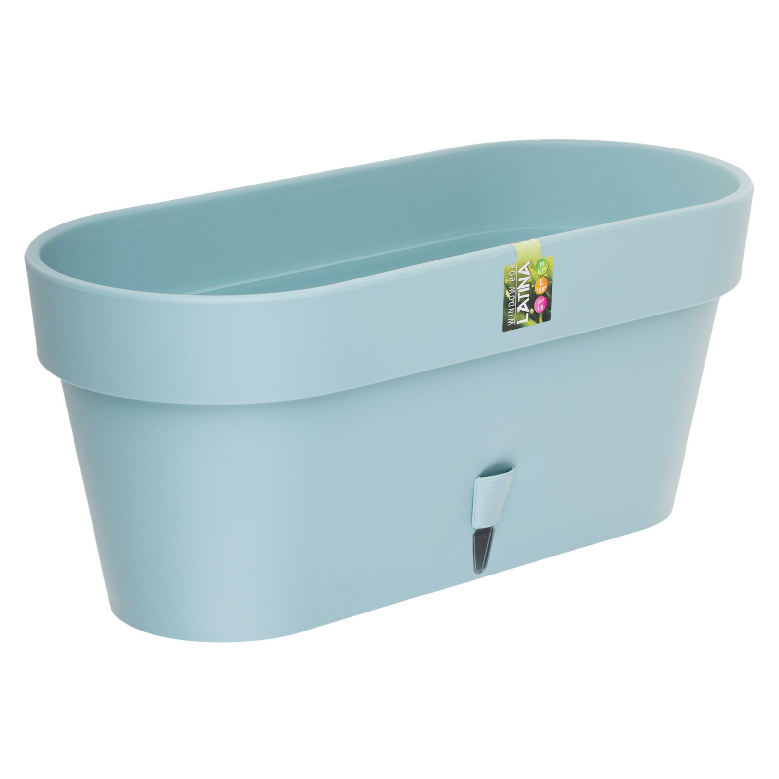 Santino Self Watering Window Box Planter Latina 15 6 Inch Jade Indoor Outdoor Plastic Windowsill Oblong Shape Planter Buy Online In El Salvador Missing Category Value Products In El Salvador See