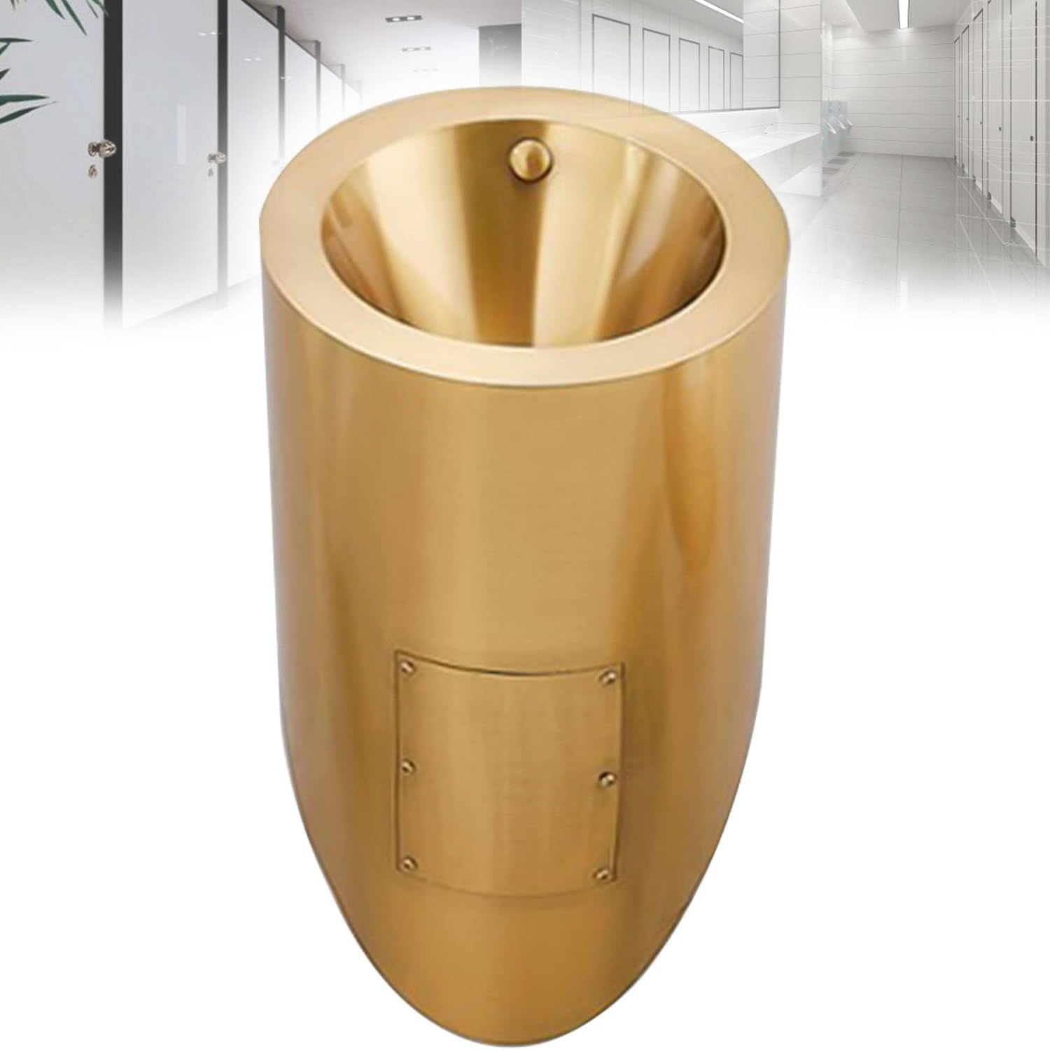 Pisuar ścienny Smart Men, pisuary męskie do toalet, pisuar ze stali nierdzewnej, mały pisuar męski stojący, pisuar bezdotykowy Gold-Urinal
