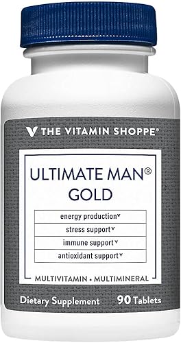 Miniatura 6 de The Vitamin Shoppe Ultimate Man Multivitamínico – Mezcla energética y antioxidante de alta potencia – Suplemento multimineral diario integral para
