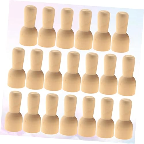 Miniatura 6 de SAFIGLE Muñecas de madera con clavijas de madera, 20 unidades, para el hogar, niños, pintura de madera, cuerpos de muñeca