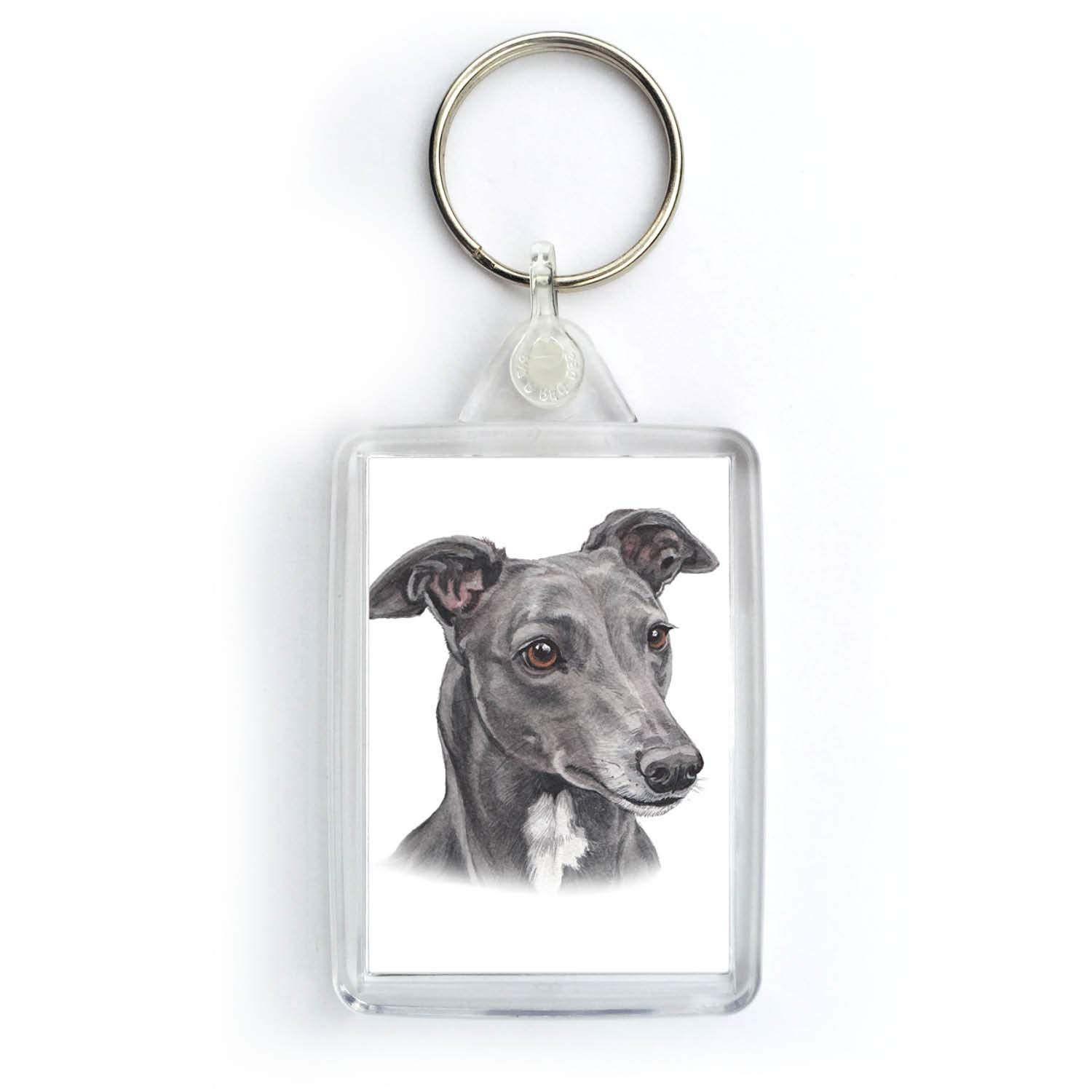 WaggyDogz Greyhound Dog Keyring (KRG-171)