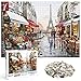 Puzzle 1000 Pièces, Puzzle de Rue de Paris, Puzzle, Ensembles de Puzzle de Défi Cérébral, Éducati Créatif Puzzles, Cadeau de Divertissement pour Adultes Enfants