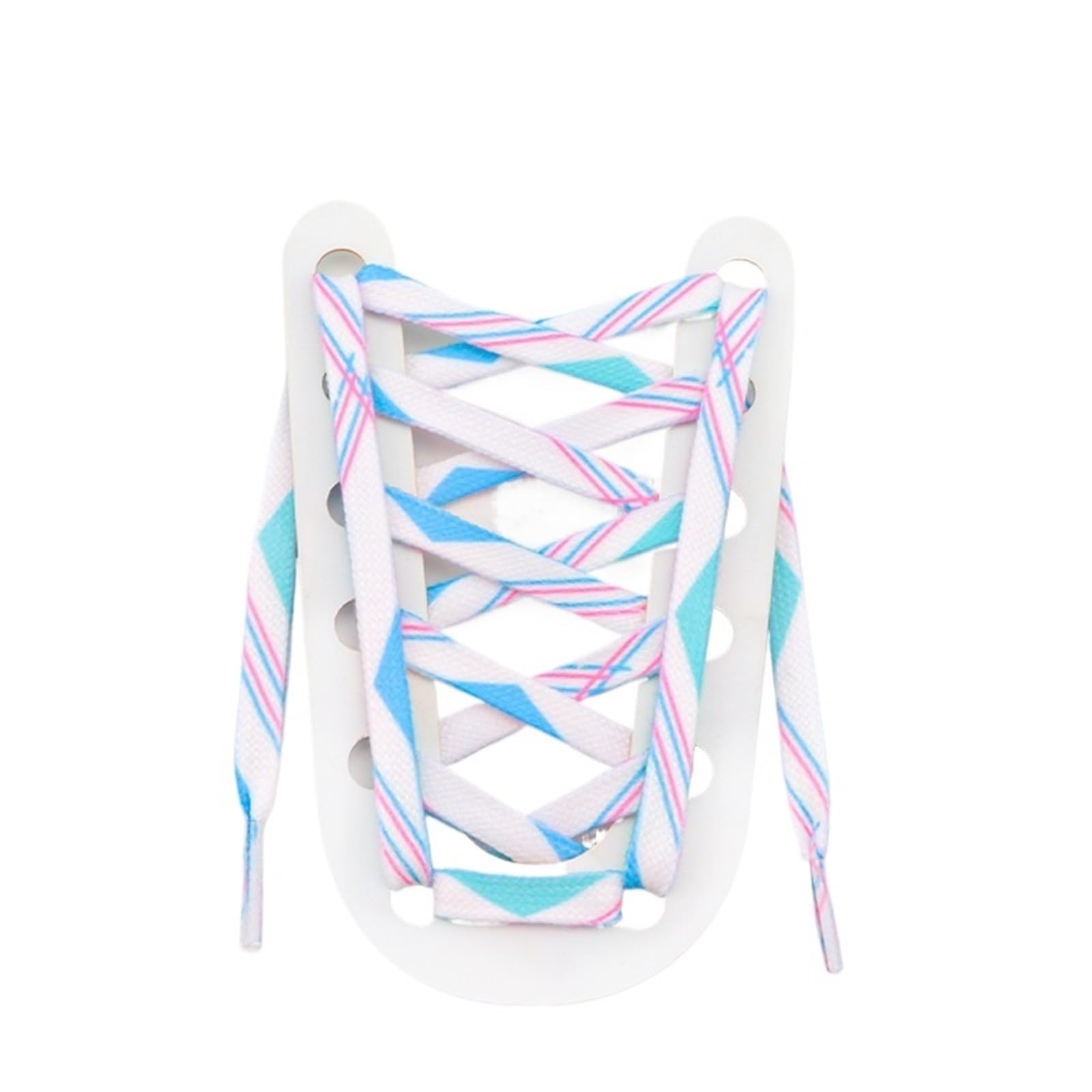 5 pares de cordones planos for zapatillas deportivas, personalizados con efecto tie-dye arcoíris Para Zapatillas Deportivas