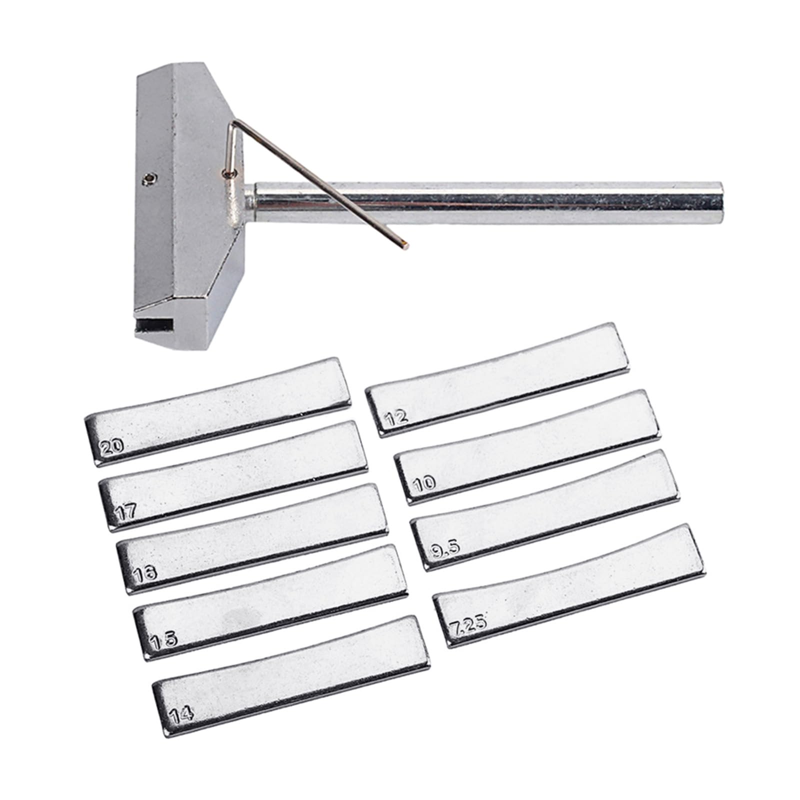 Yazhuq Guitar Bass Fingerboard Fret Press Caul & Brass Fret Inserts with Wrench Luthiers Tool Fingerboard Pressing Tool