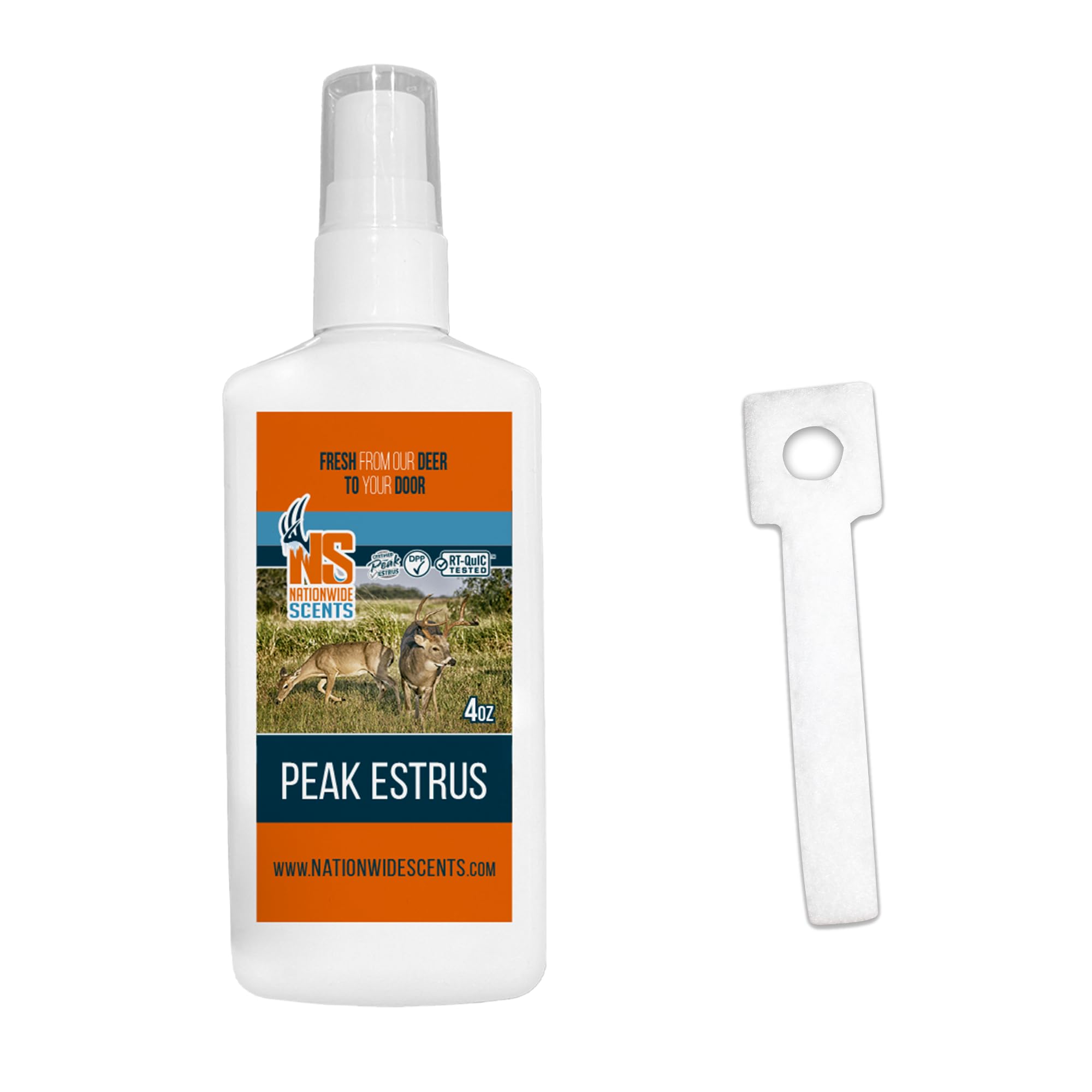 Nationwide Scents Certified Peak Doe Estrus Spray | 4 oz | 1 Bottle | Doe in Heat Urine for Hunting | Deer Scents and Attractants