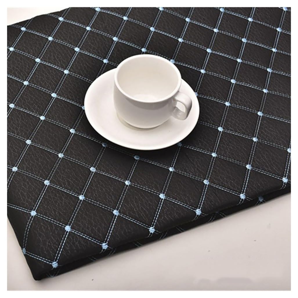 Tissu en simili cuir souple noir 1.4m pour ameublement canapé et chaises