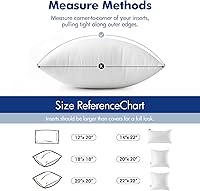 Vista 5 de MIULEE Relleno de almohada de 12 x 12 pulgadas, rellenos de almohada decorativos cuadrados, formas de almohada esponjosas de primera calidad