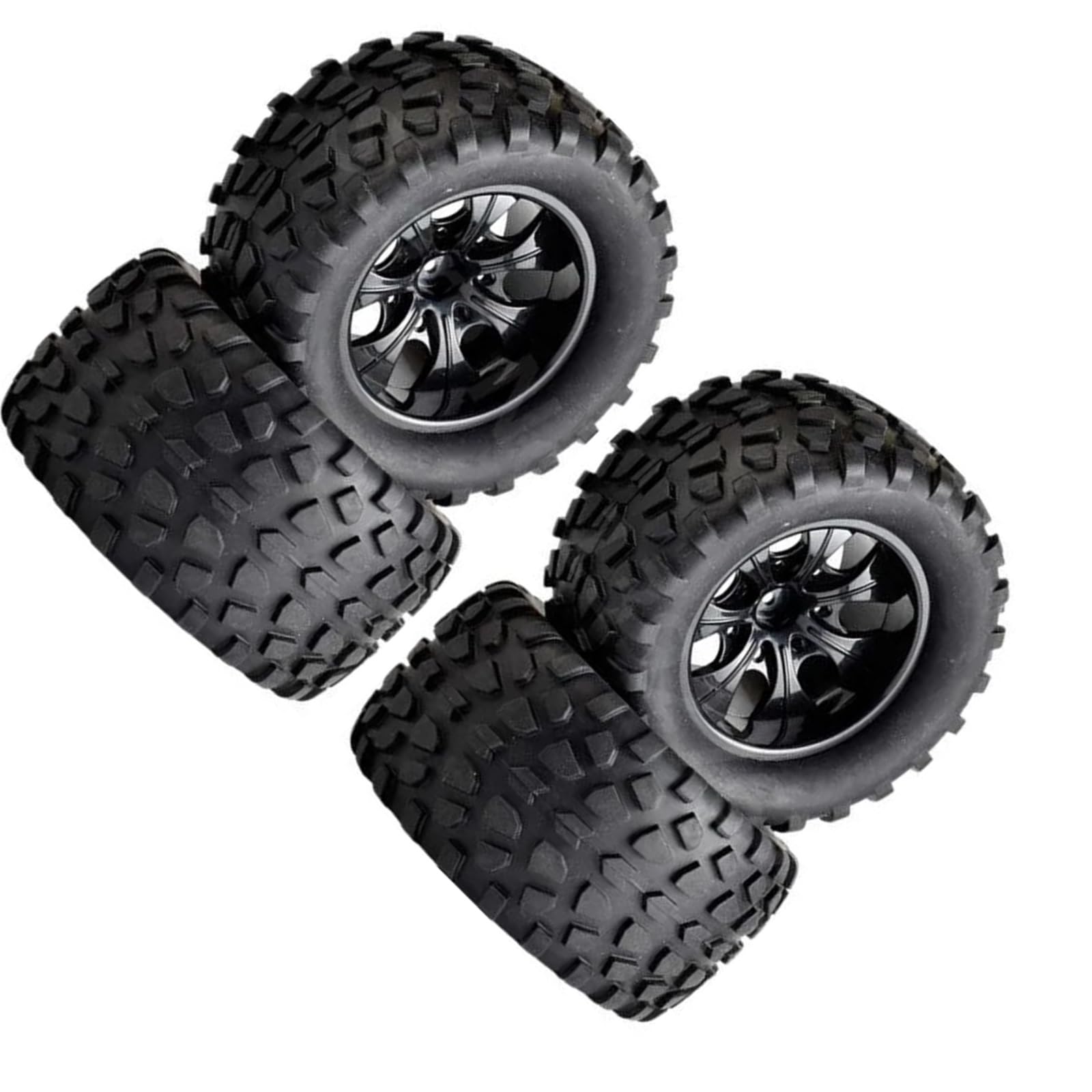 para 1/10 4 Piezas Neumáticos Esponja Goma, Llanta Rueda RC Todoterreno Modificación Monstruo Mejora Reparación Modelos Juguete Repuesto Accesorio Modelos RC
