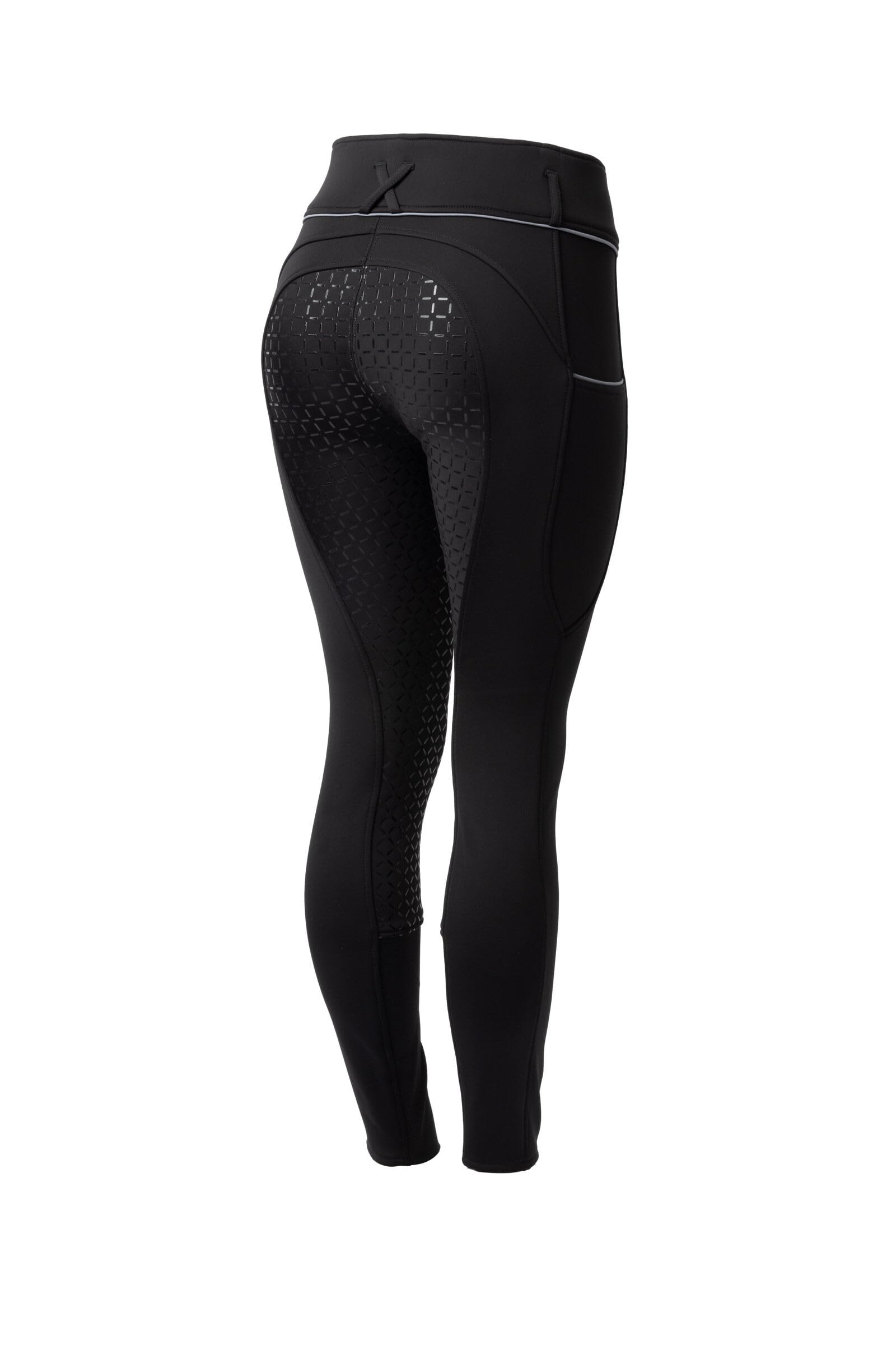 HORZE Pantalón de equitación Mujer Thermo Corinne, pantalón Softshell de Invierno con Asiento Completo y Bolsillo para teléfono