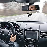 Vista 5 de zipelo Accesorios de automóvil con diamantes de mariposa brillante, dijes de cristal para espejo retrovisor de automóvil para mujeres, decoración