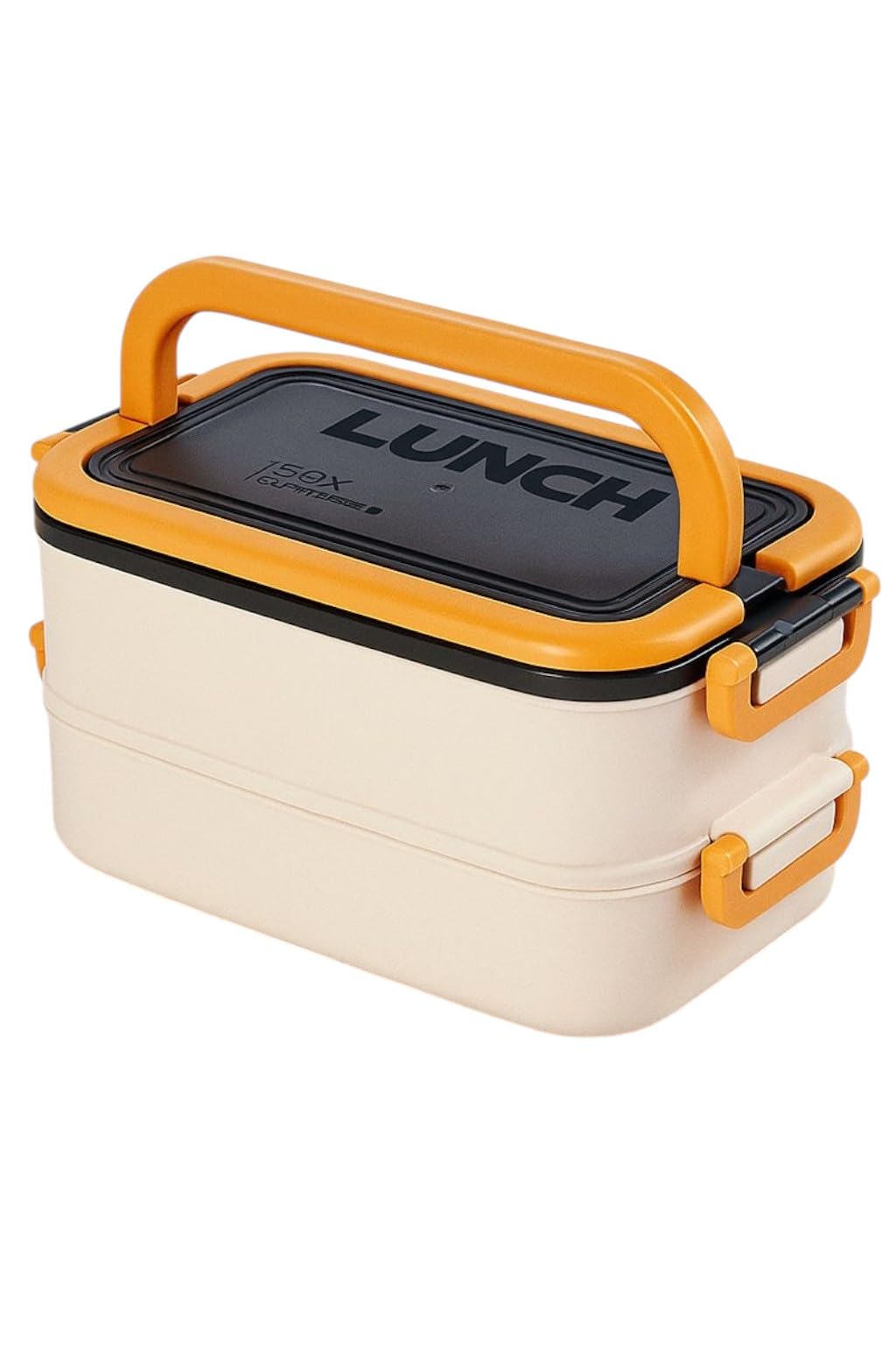 Taşınabilir Yemek Kabı 2 Katlı Lunch Box Diyet Beslenme Kutusu Saklama Kabı Çatal Kaşıklı Sefer Tası