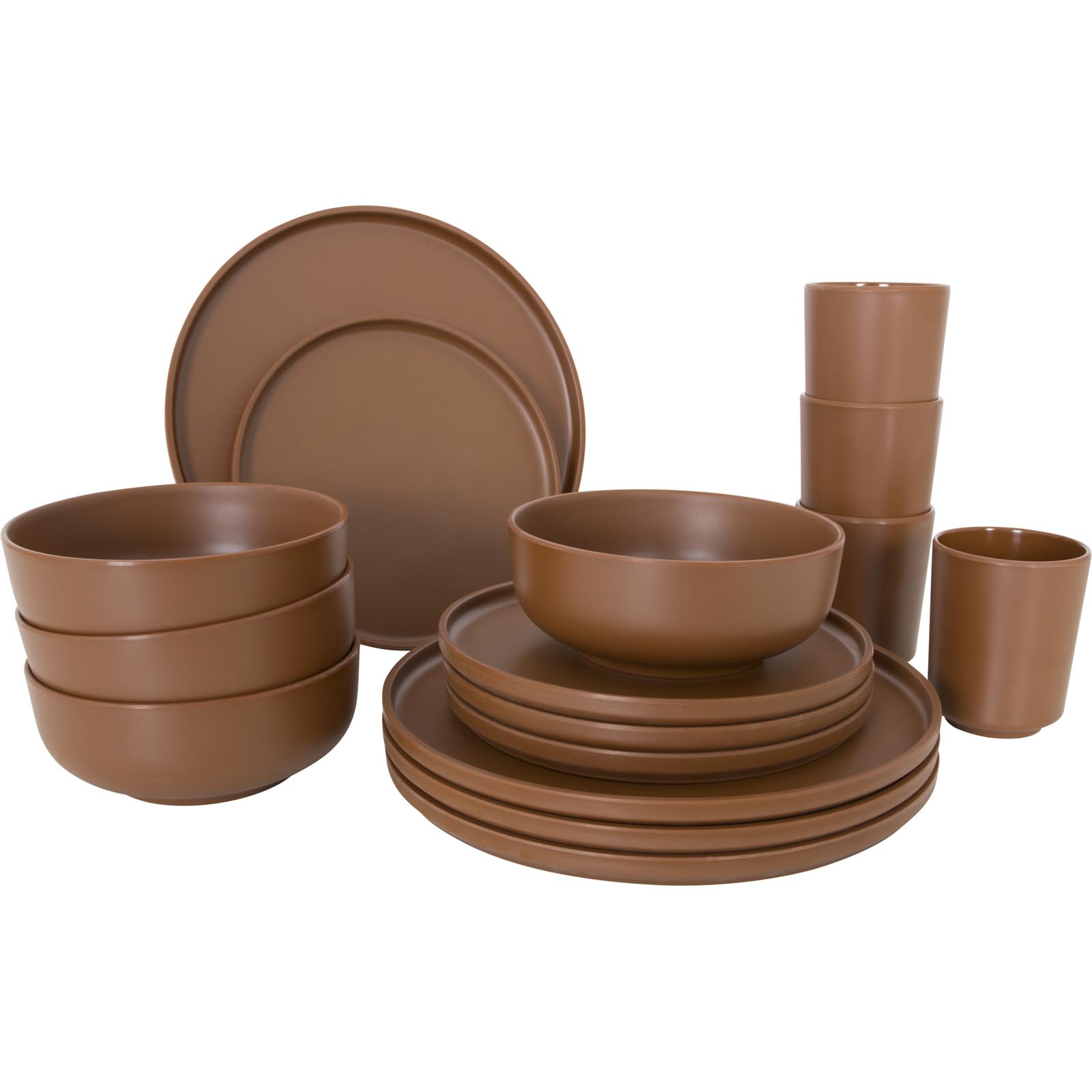 Bo-Camp - Industrial Collection - Essgeschirr - Patom - 16 Teile - Terra
