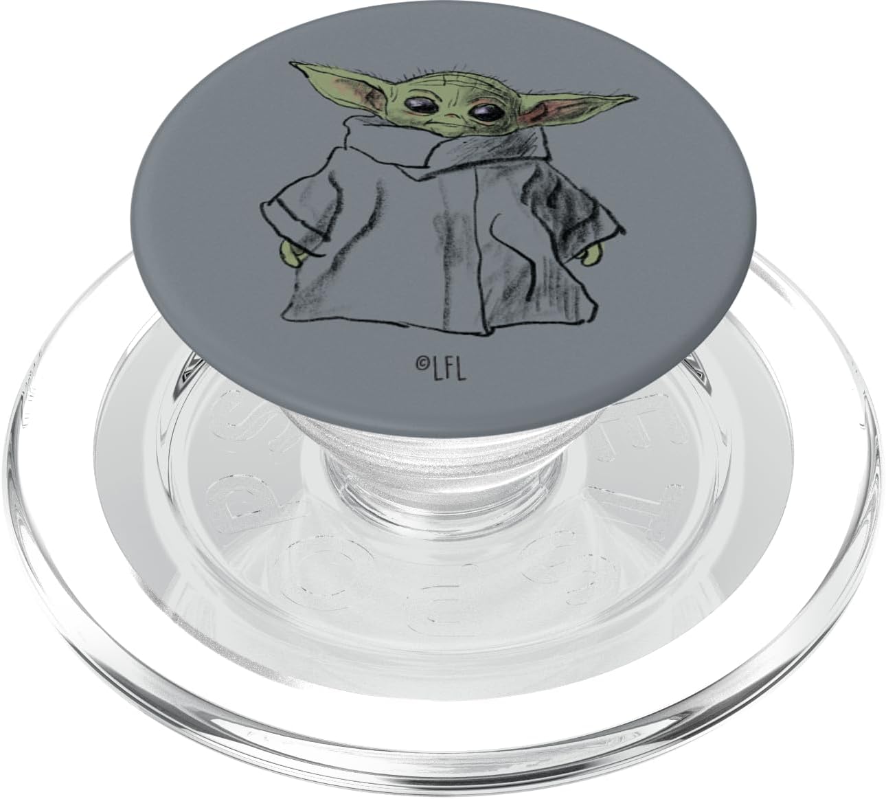 Star Wars The Mandalorian The Child Illustration PopSockets PopWallet for MagSafe