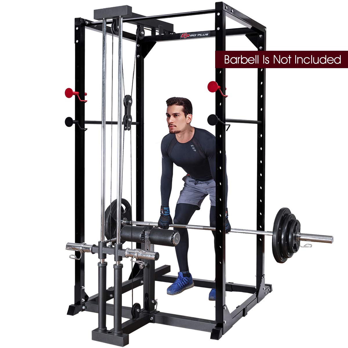 Goplus Power Rack Heavy Duty Pull Chin Up Bars Squat Desertcart
