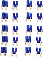 Vista 1 de Padarsey 10 pares EC2 conector macho hembra RC 2MM Lipo conector de batería oro Bullet Plug