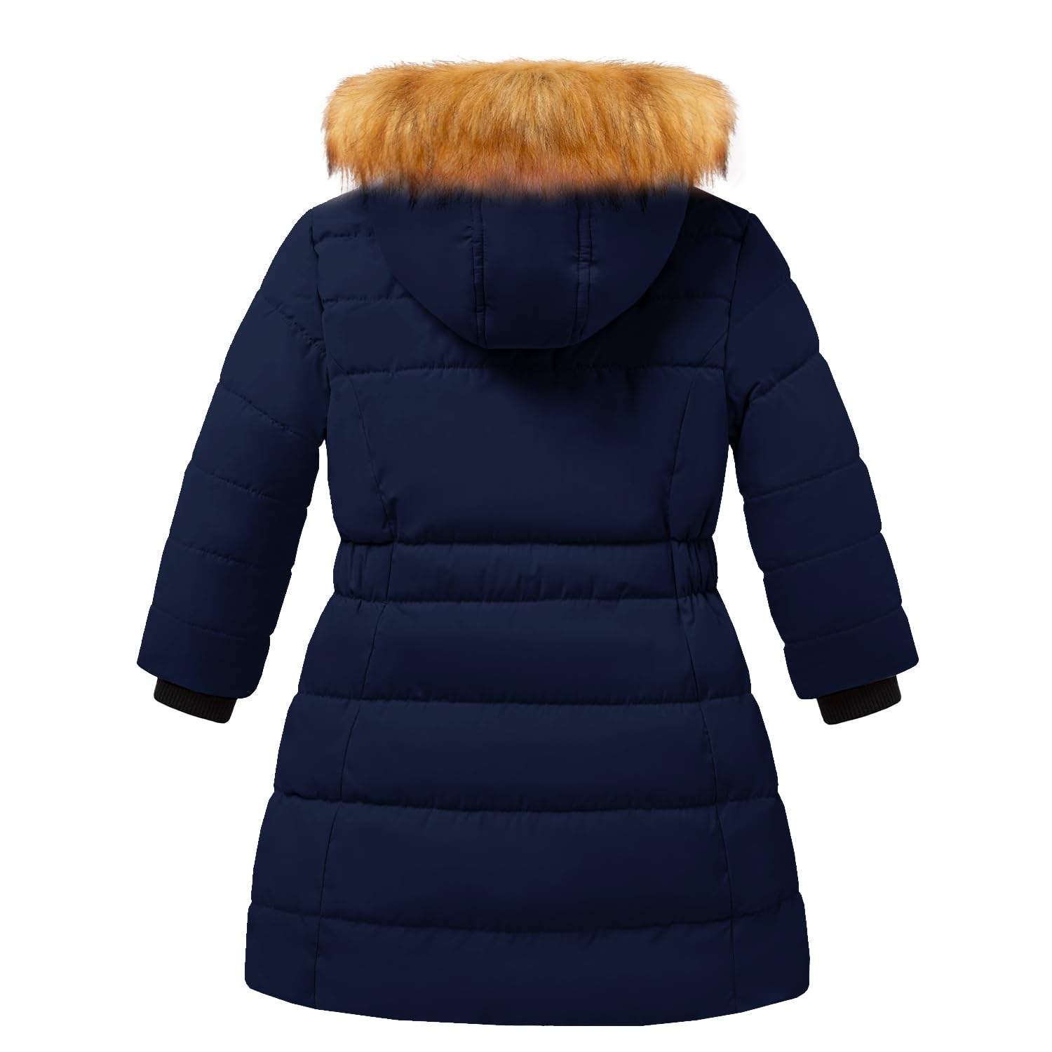 FARVALUE Abrigos cálidos de invierno para niñas, parka larga y gruesa, chaqueta acolchada de forro polar con capucha y cortavientos