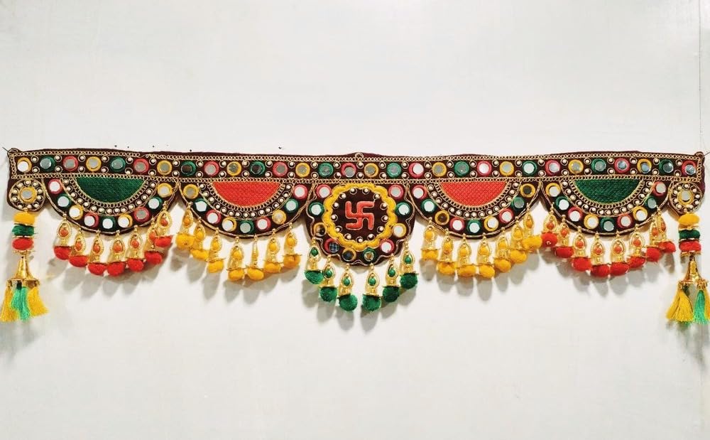 HEGIENES DECORS Set of Traditional EmbroideryPearl Plastic Beads Handmade Door Hangings/Bandarwal/Toran for Door Set of Garlands for Door Toran mandir Main Entrance Pooja Room (Toran 1) (B0CWNT6WCP) Amazon Price History, Amazon Price Tracker