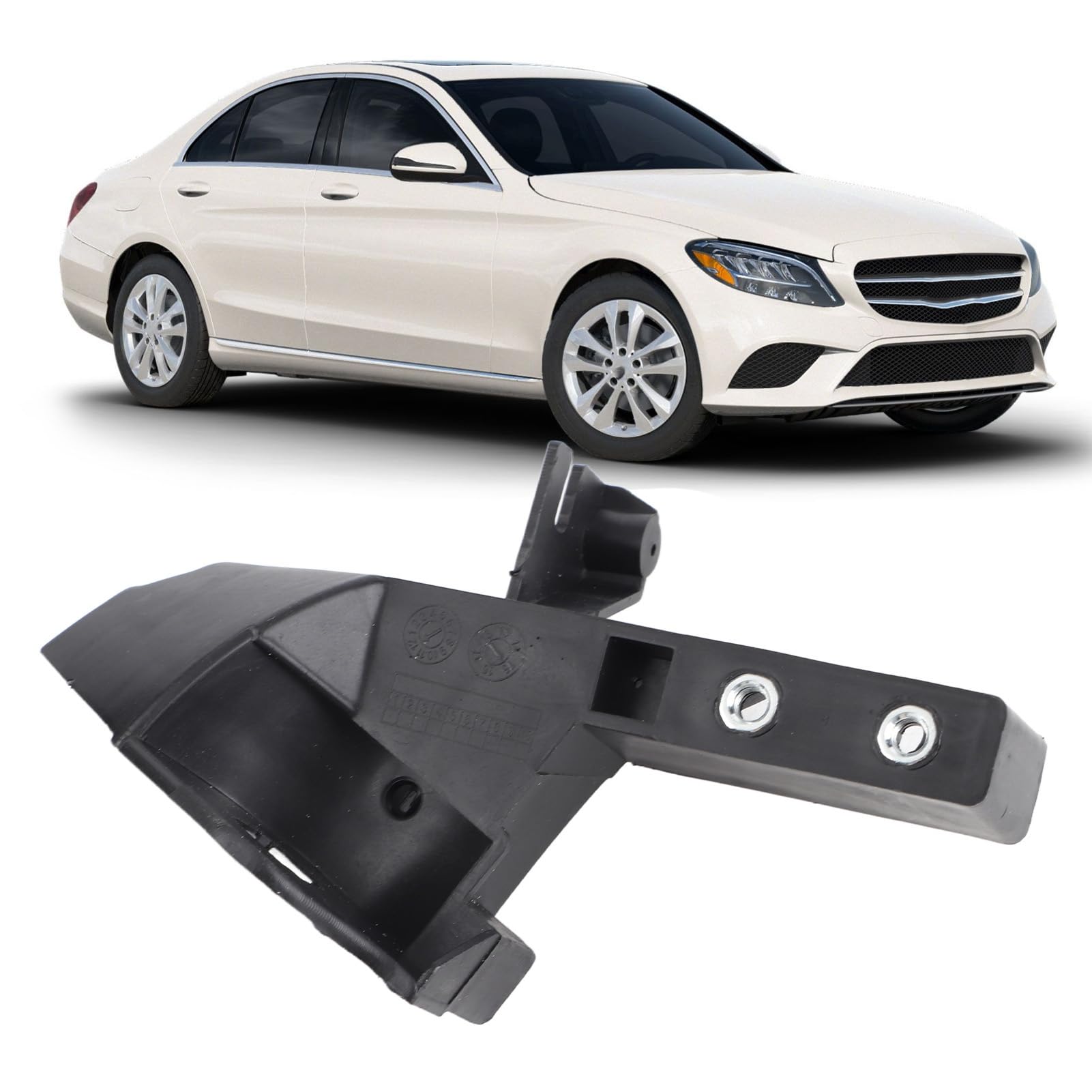 Vordere Unterstützung und Scheinwerfer Impact Bracket ABS für C-Klasse W205 stabile Fixierung bequemer Installationsersatz