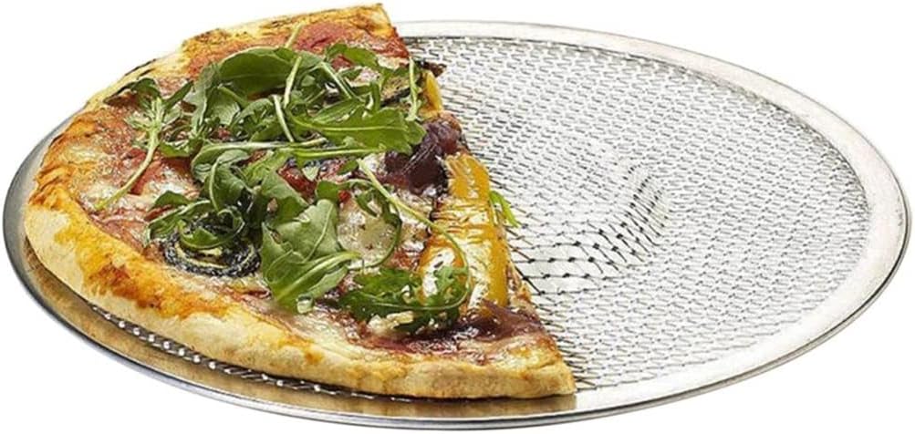 Non Stick Pizza Screen Pan Baking Tray Metal Net Seamless Aluminum Metal Net Bakeware Kitchen Tools Pizza 6-22inch (Size : 14inch)