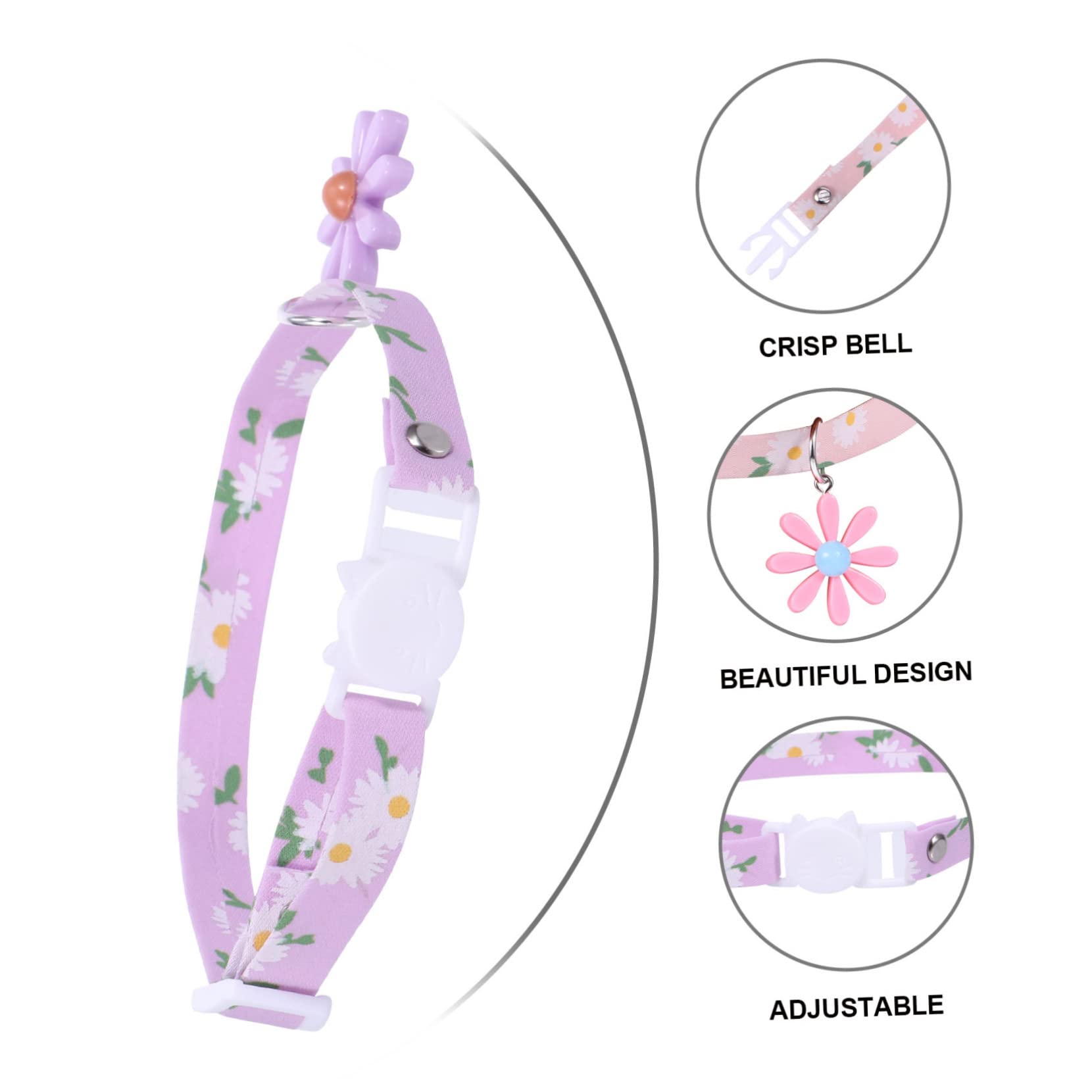 Happyyami 12stücke Teiliges Verstellbares Katzenhalsband Gänseblümchen-anhänger Für Kätzchen Farben Und Sicher Und Komfortabel Leicht Anzulegen Und Anzupassen