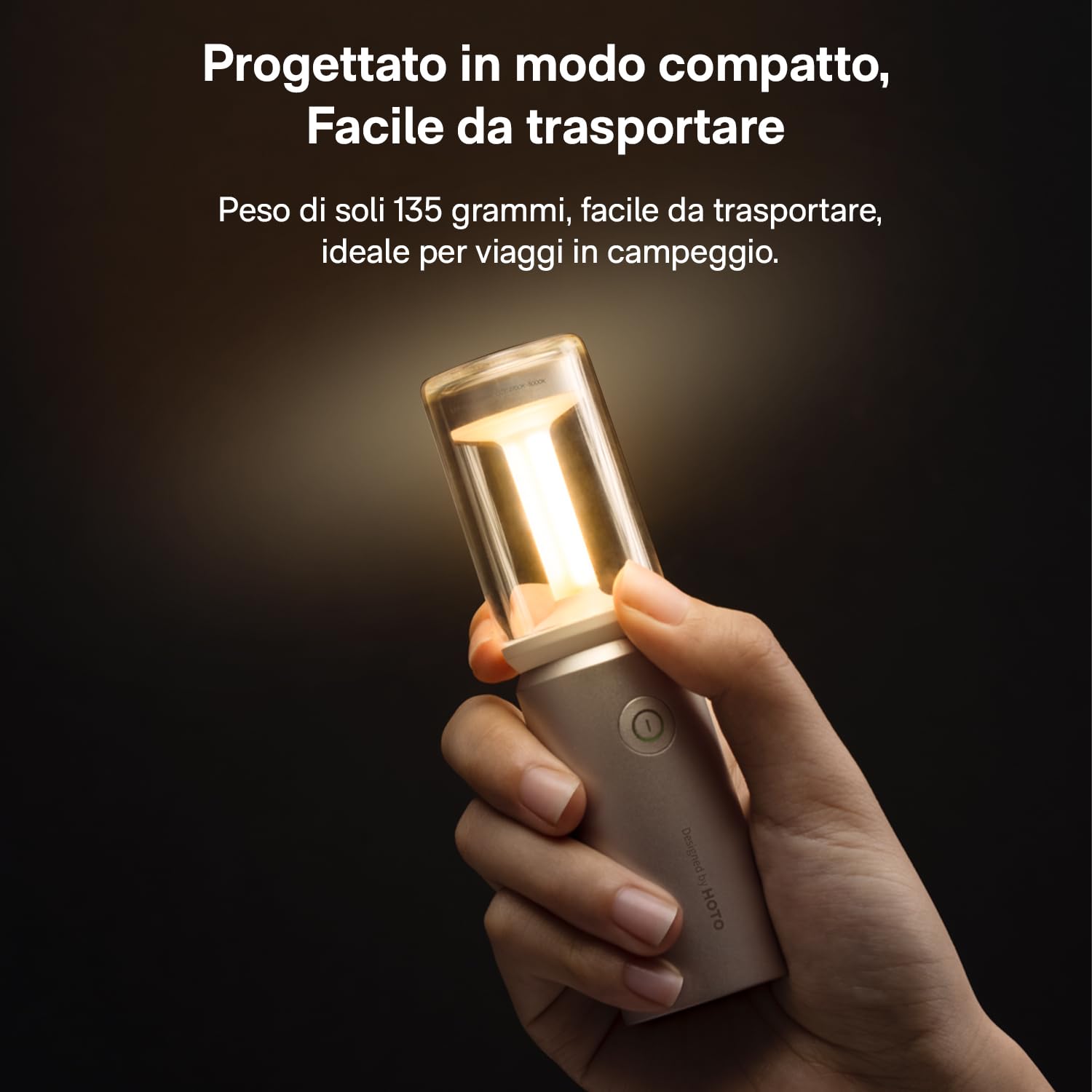 Torcia da Campeggio, Lanterna da Campeggio, USB-C Ricaricabile, 8-50 Ore Luce da Tenda, Paralume Staccabile, 3 Modalità di Illuminazione, Impermeabilità IPX6,Piccola e Leggera, All'aperto, campeggio