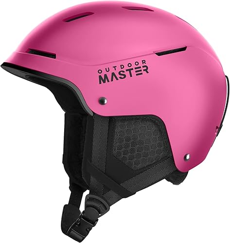 OutdoorMaster Casco de esquí esmeralda  Casco de snowboard ajustable con 13 rejillas de ventilación  Casco de nieve para niños, jóvenes, hombres,