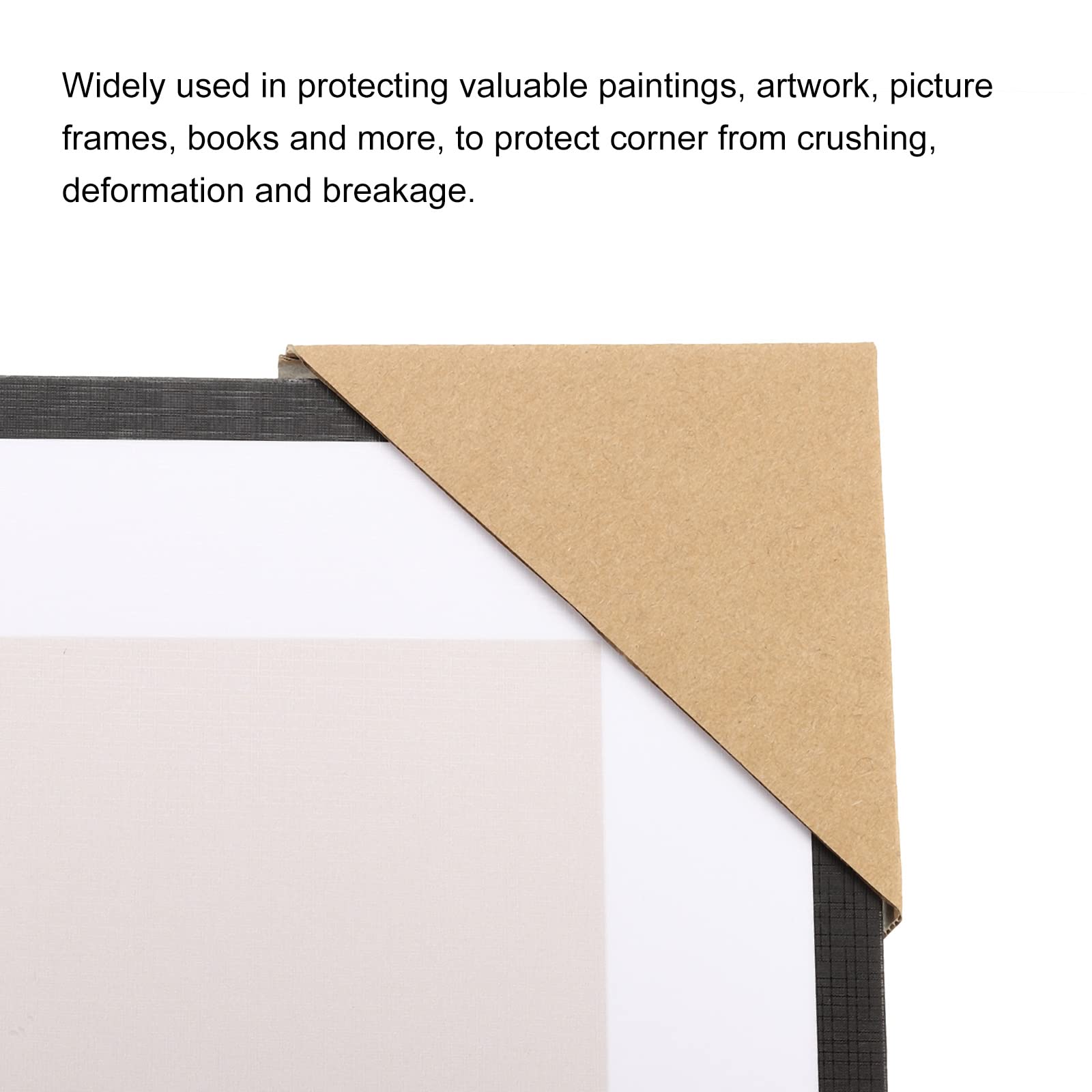 sourcing map Réglable Carton Coin Protecteur, Carton Bords Protecteur 2mm pour Art, Emballage, Expédition Fournitures Paquet de 40