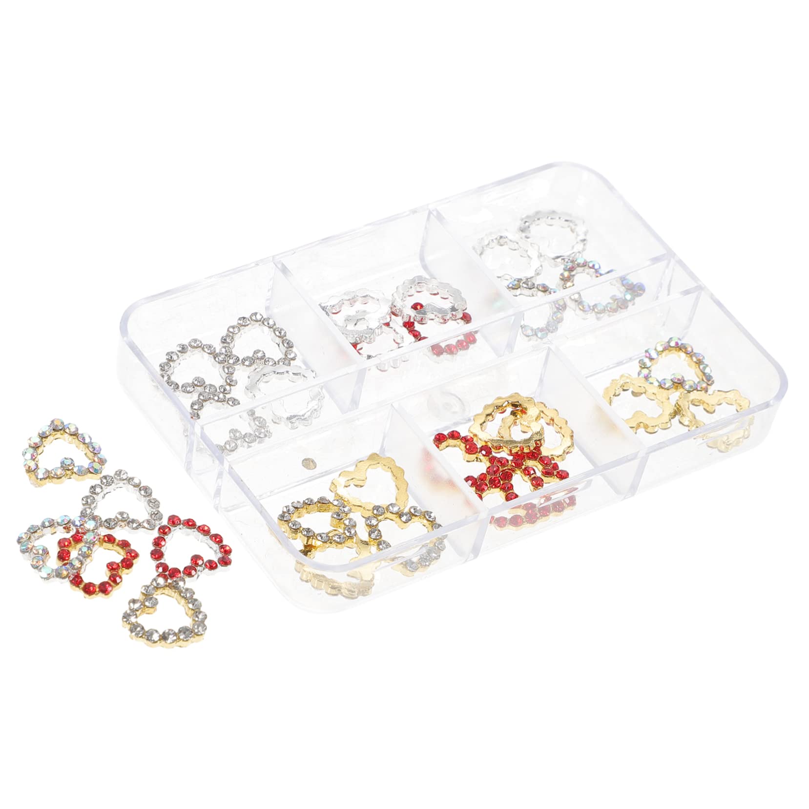 FRCOLOR 120 piezas de accesorios de arte de uñas con diamantes de imitación divertido the pleasure bolso uñas stop flahsh cumpleaños familia emlyn manicura cristal joyas accesorios 3d