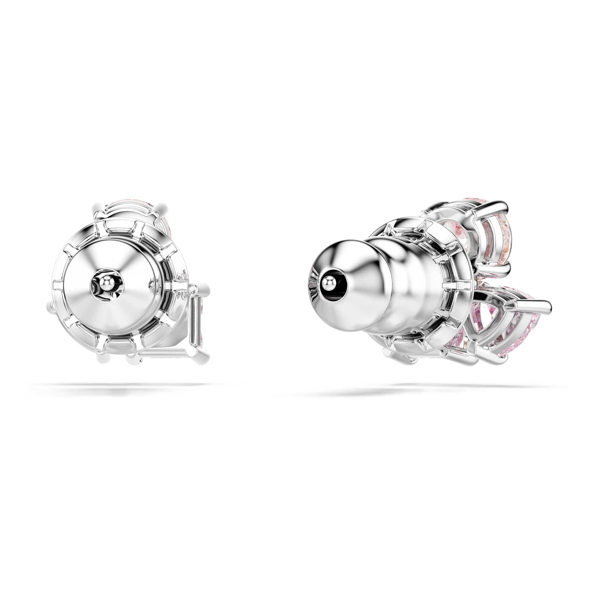 Swarovski Kolczyki zapinane na sztyft Mesmera, Szlify różnorodne, Różowe, Powłoka z rodu