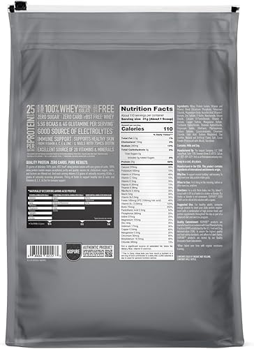 Miniatura 10 de Isopure Proteína en polvo galletas y crema sin carbohidratos aislado de suero con mezcla de vitaminas y minerales apoyo inmunológico añadido 077