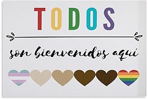 JOINCCI Todos Son Bienvenidos Aqui Poster - Everyone Is Welcome Here Classroom...